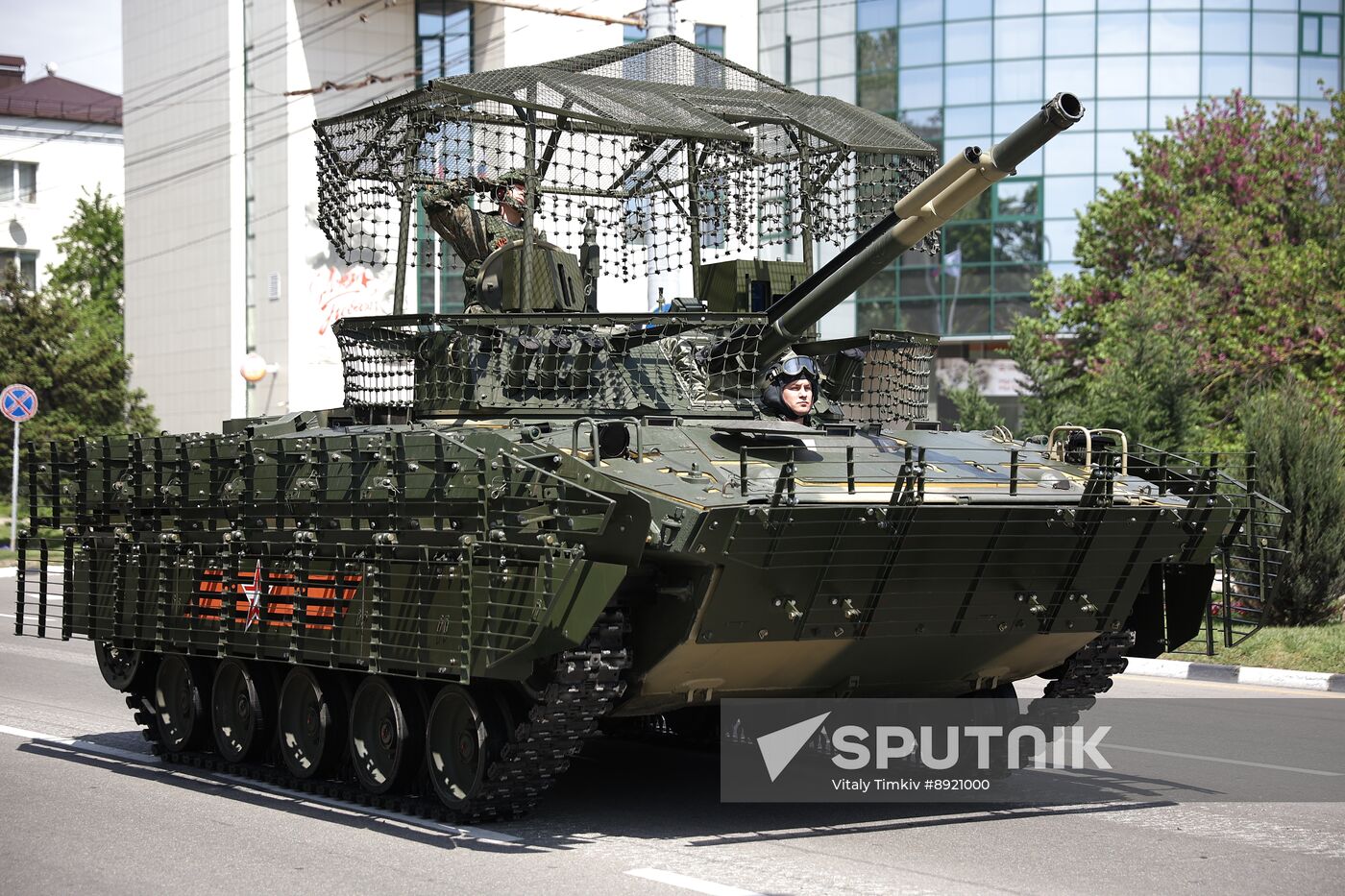 Military parade marking 80th anniversary of Victory in Great Patriotic War in Hero City Novorossiysk