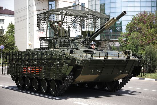 Military parade marking 80th anniversary of Victory in Great Patriotic War in Hero City Novorossiysk