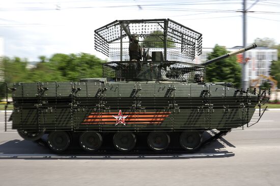 Military parade marking 80th anniversary of Victory in Great Patriotic War in Hero City Novorossiysk