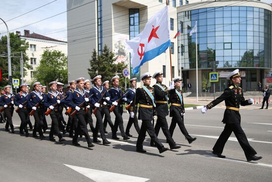 Military parade marking 80th anniversary of Victory in Great Patriotic War in Hero City Novorossiysk