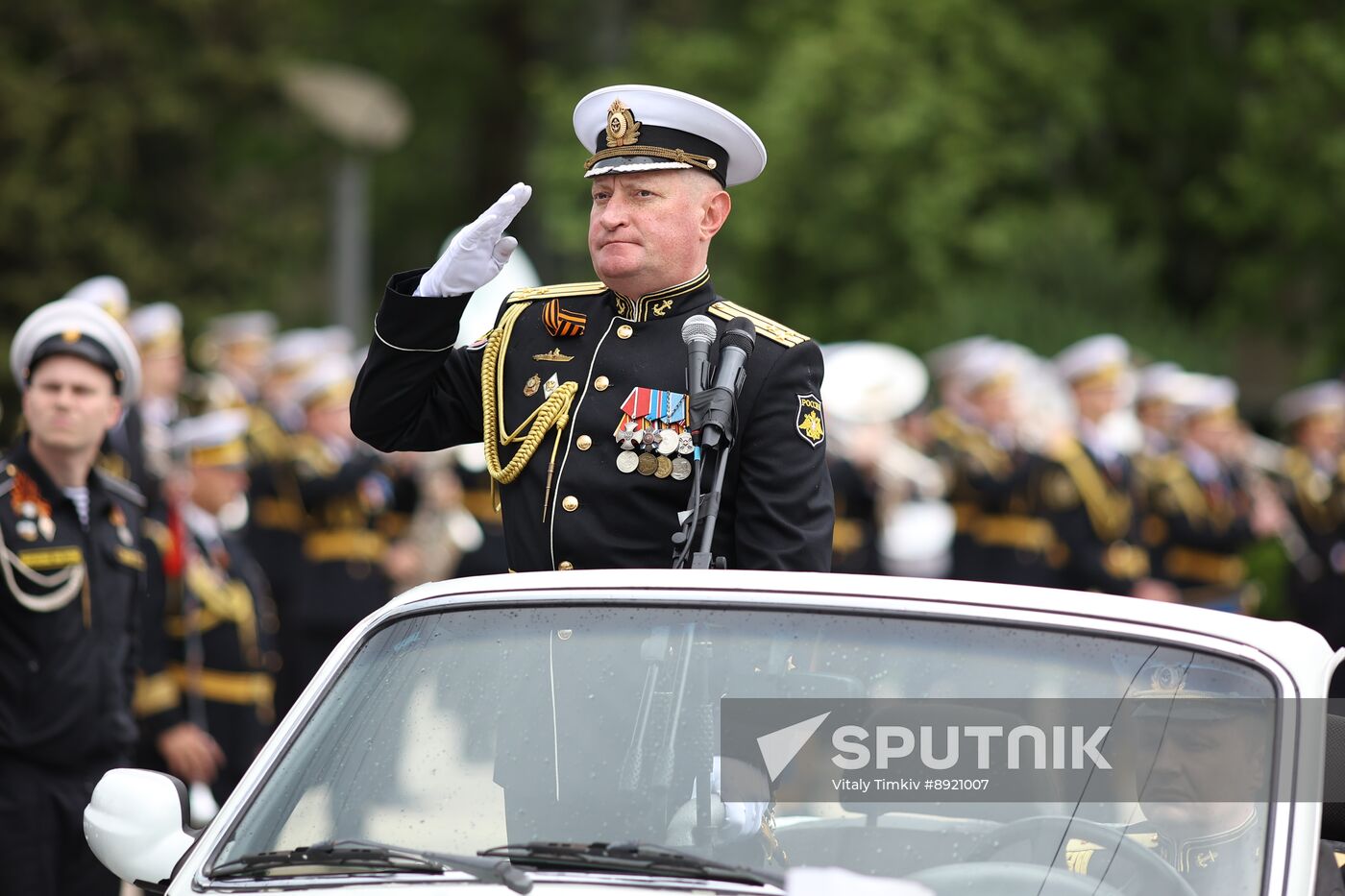 Military parade marking 80th anniversary of Victory in Great Patriotic War in Hero City Novorossiysk