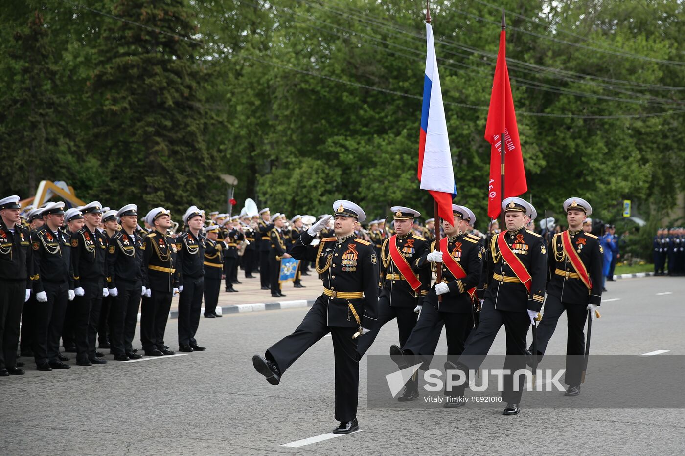 Military parade marking 80th anniversary of Victory in Great Patriotic War in Hero City Novorossiysk