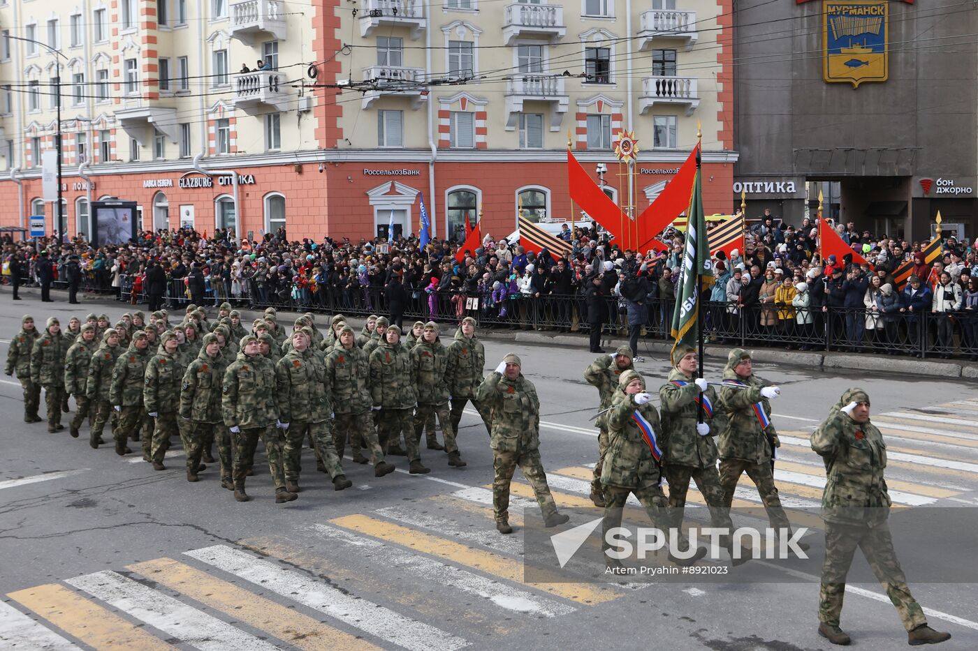 Military parade marking 80th anniversary of Victory in Great Patriotic War in Hero City Murmansk