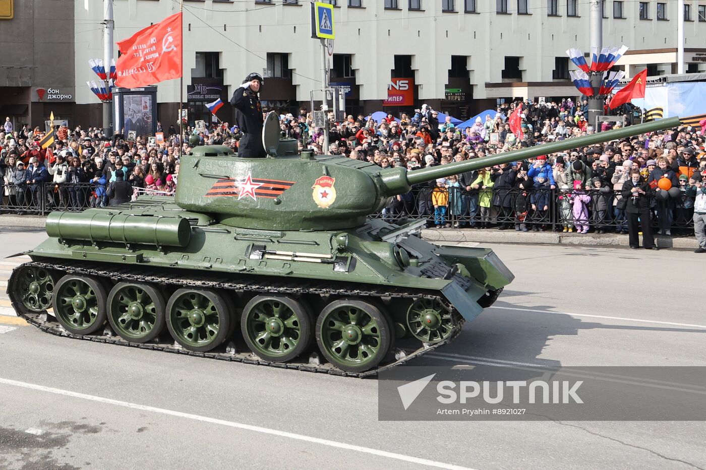 Military parade marking 80th anniversary of Victory in Great Patriotic War in Hero City Murmansk
