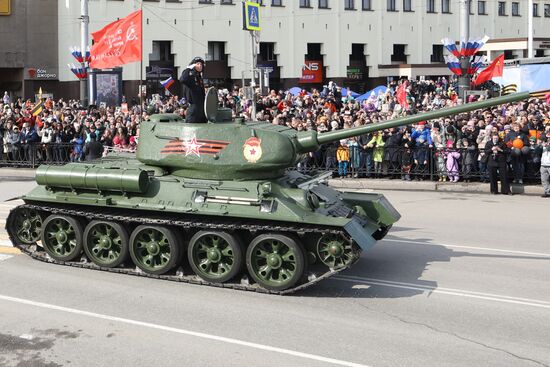Military parade marking 80th anniversary of Victory in Great Patriotic War in Hero City Murmansk