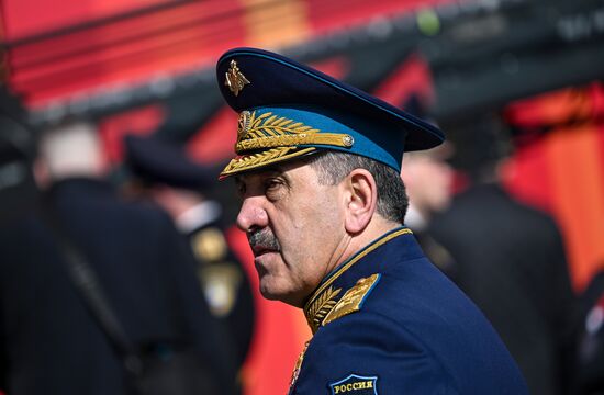 Public figures at military parade marking 80th anniversary of Victory