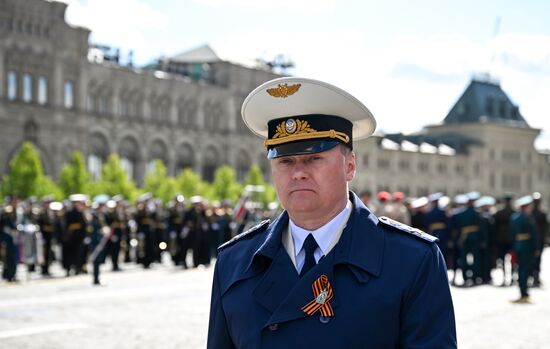 Public figures at military parade marking 80th anniversary of Victory