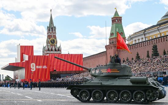 Military parade marking 80th anniversary of Victory in Great Patriotic War in Moscow