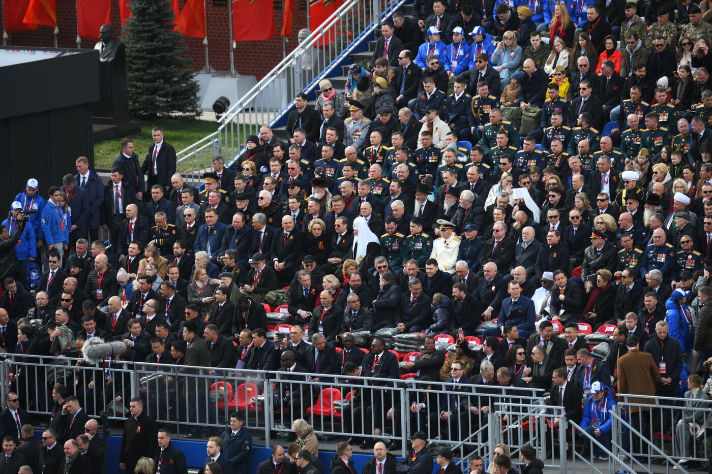 Public figures at military parade marking 80th anniversary of Victory
