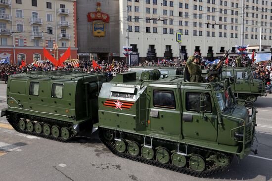 Military parade marking 80th anniversary of Victory in Great Patriotic War in Hero City Murmansk