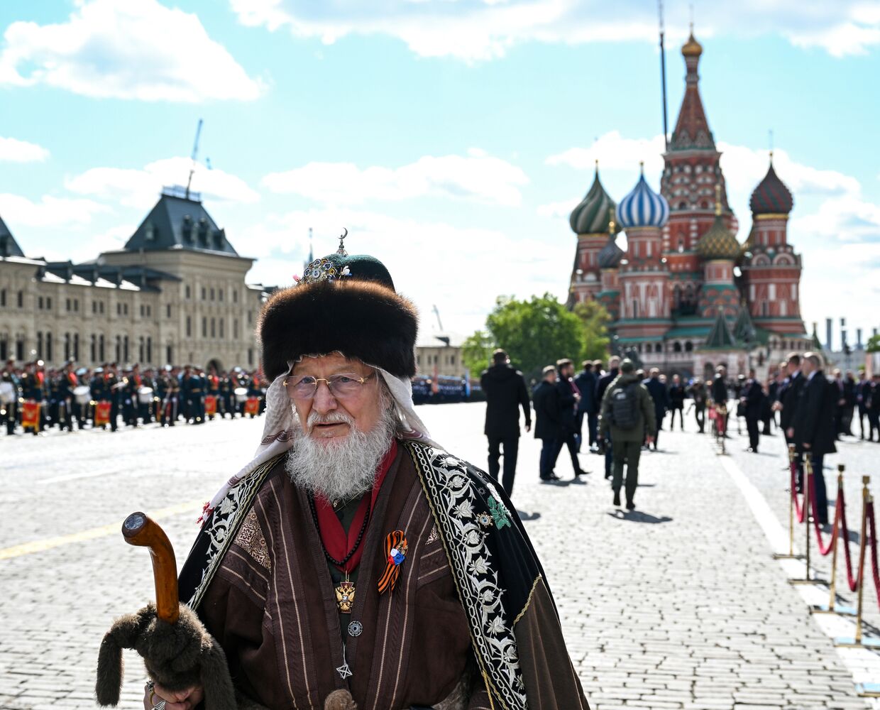 Public figures at military parade marking 80th anniversary of Victory