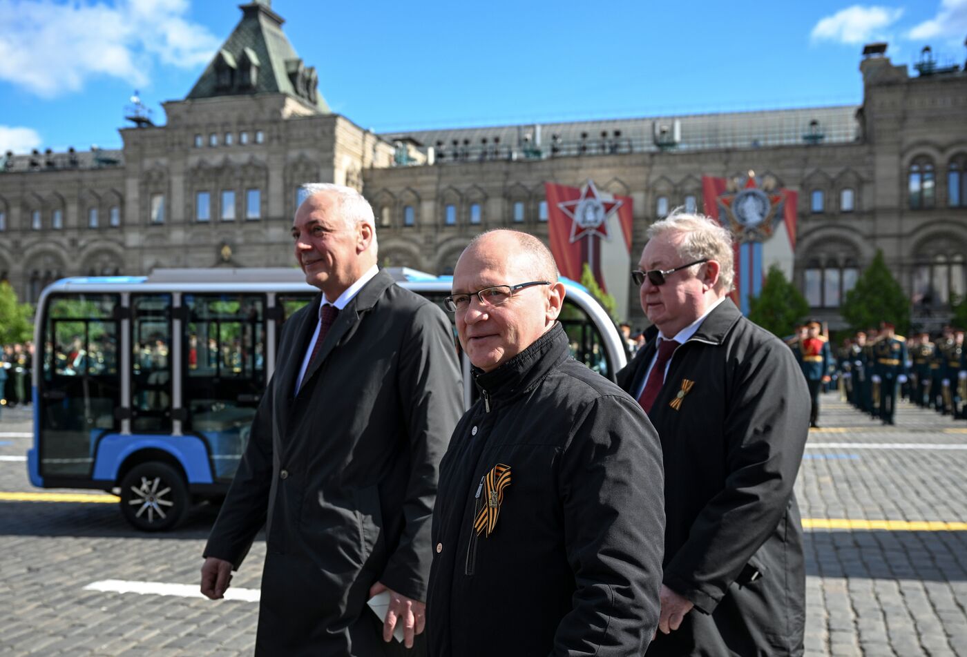 Public figures at military parade marking 80th anniversary of Victory