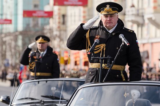 Military parade marking 80th anniversary of Victory in Great Patriotic War in Hero City Murmansk