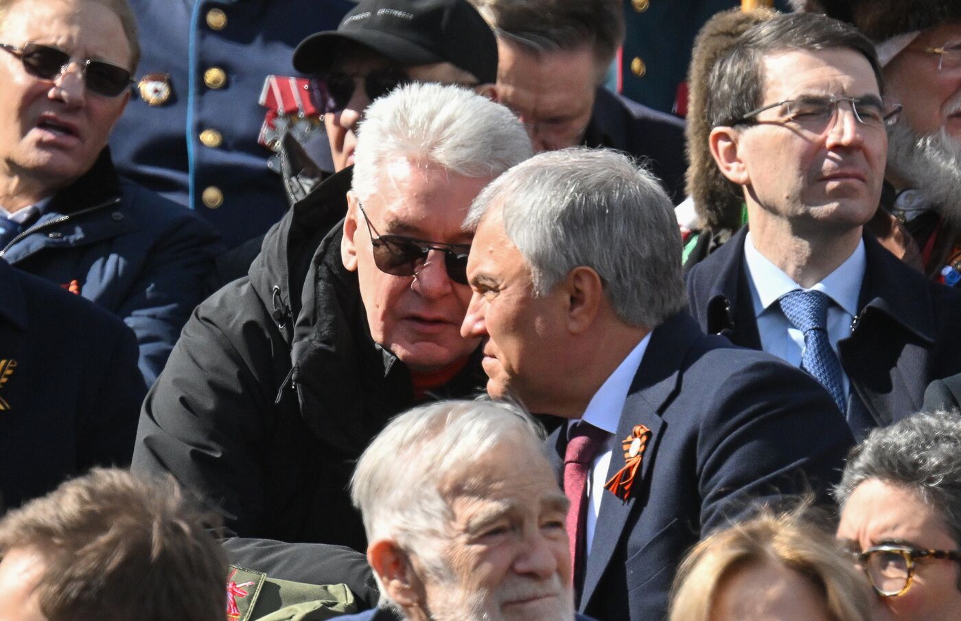 Public figures at military parade marking 80th anniversary of Victory