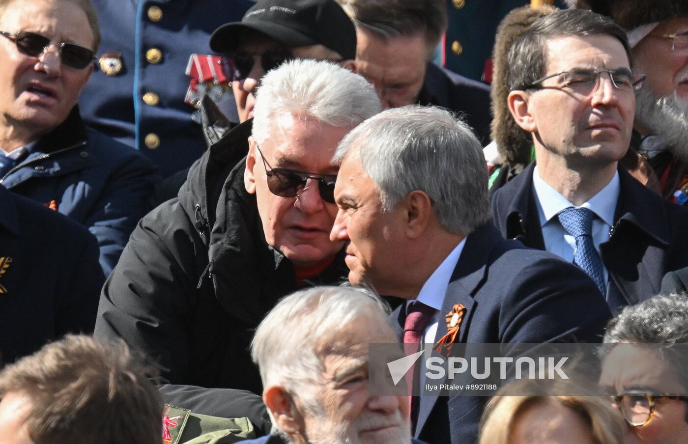 Public figures at military parade marking 80th anniversary of Victory