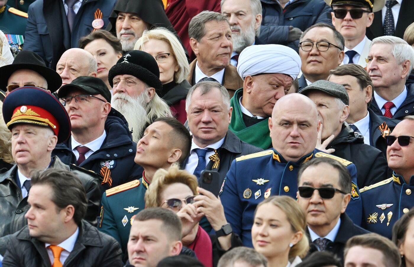 Public figures at military parade marking 80th anniversary of Victory