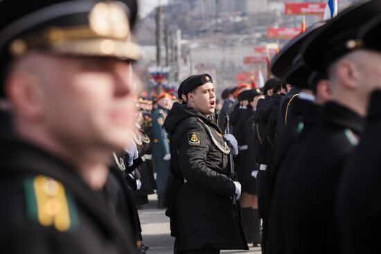 Military parade marking 80th anniversary of Victory in Great Patriotic War in Hero City Murmansk