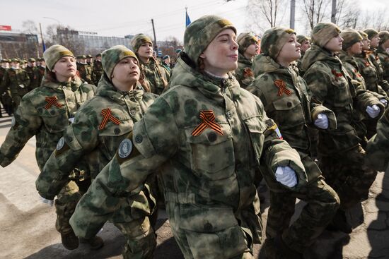 Military parade marking 80th anniversary of Victory in Great Patriotic War in Hero City Murmansk