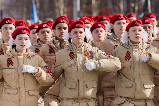 Military parade marking 80th anniversary of Victory in Great Patriotic War in Hero City Murmansk