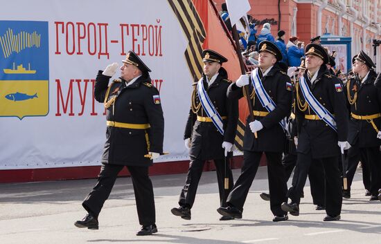 Military parade marking 80th anniversary of Victory in Great Patriotic War in Hero City Murmansk