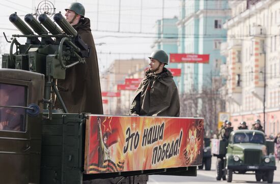 Military parade marking 80th anniversary of Victory in Great Patriotic War in Hero City Murmansk