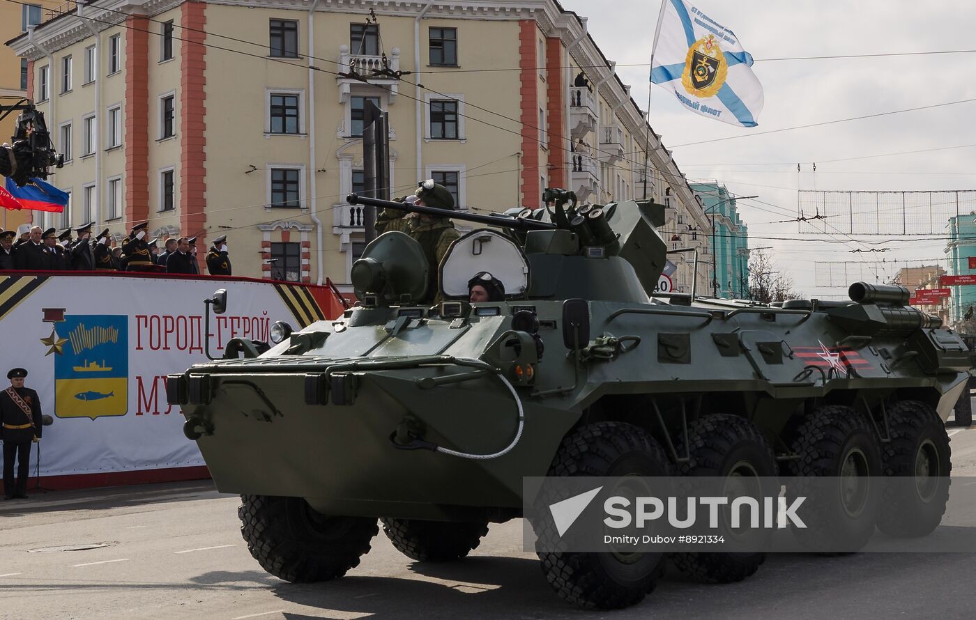Military parade marking 80th anniversary of Victory in Great Patriotic War in Hero City Murmansk