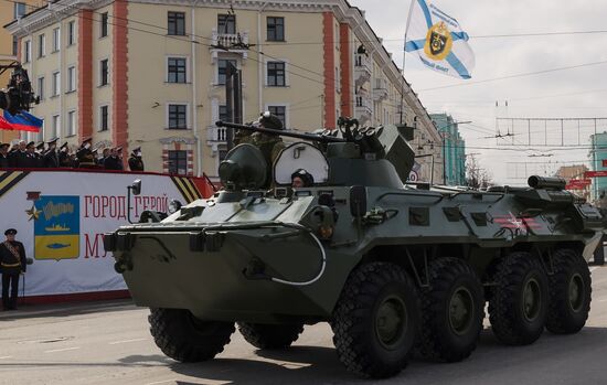 Military parade marking 80th anniversary of Victory in Great Patriotic War in Hero City Murmansk
