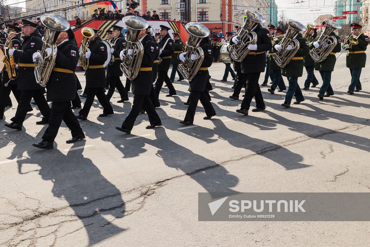Military parade marking 80th anniversary of Victory in Great Patriotic War in Hero City Murmansk