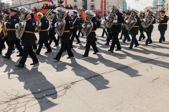 Military parade marking 80th anniversary of Victory in Great Patriotic War in Hero City Murmansk