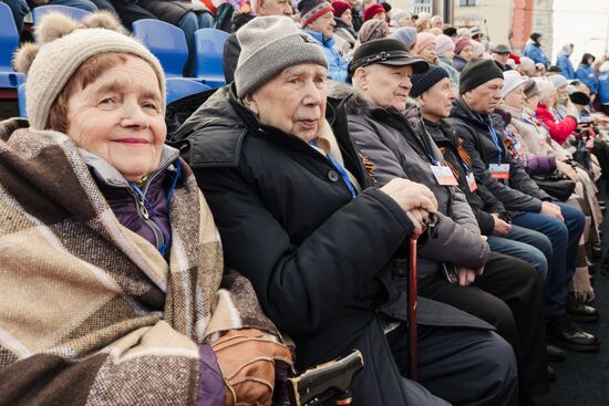 Military parade marking 80th anniversary of Victory in Great Patriotic War in Hero City Murmansk
