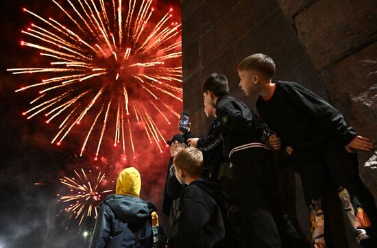 Russia Regions WWII Victory Day Fireworks