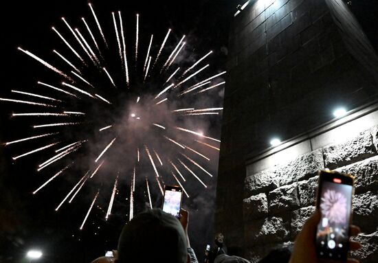 Russia Regions WWII Victory Day Fireworks