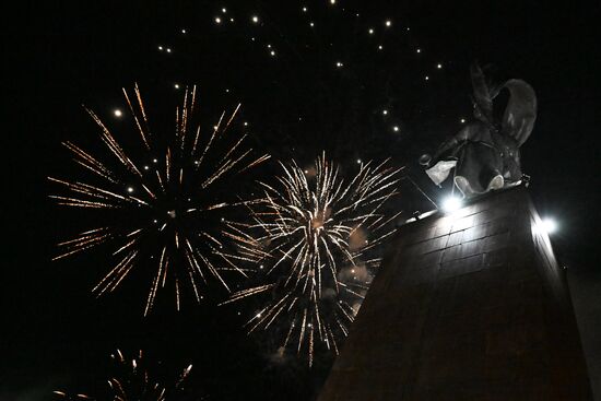 Russia Regions WWII Victory Day Fireworks
