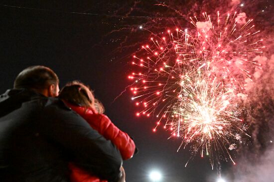 Russia Regions WWII Victory Day Fireworks