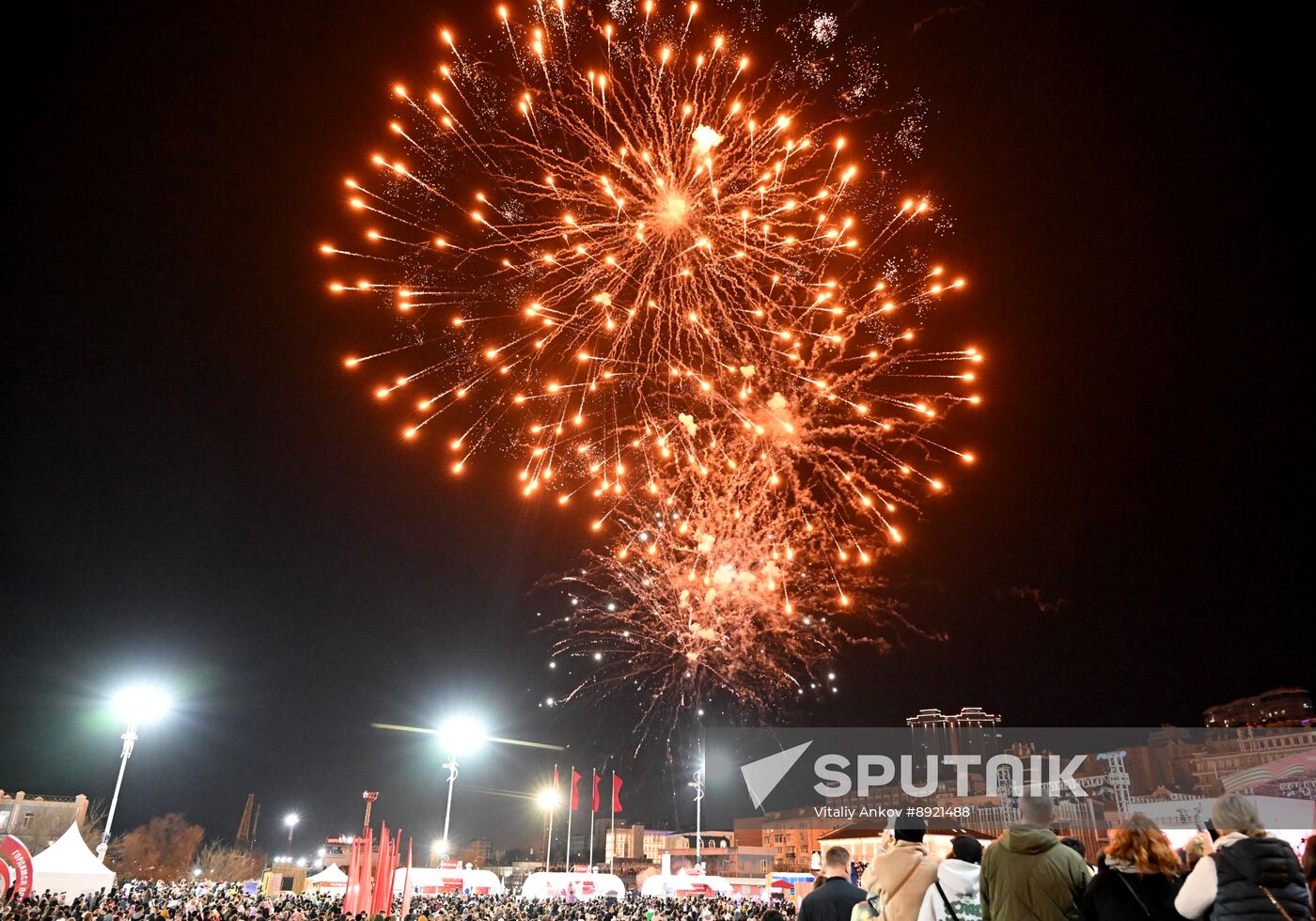 Russia Regions WWII Victory Day Fireworks
