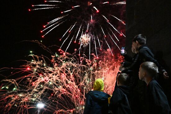 Russia Regions WWII Victory Day Fireworks