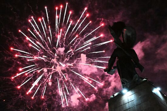 Russia Regions WWII Victory Day Fireworks