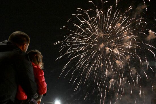 Russia Regions WWII Victory Day Fireworks