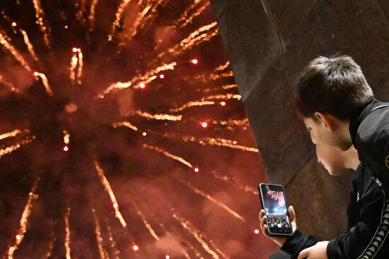 Russia Regions WWII Victory Day Fireworks