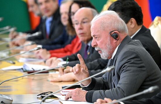 President of Brazil Luis Inacio Lula da Silva during his meeting with President of Russia Vladimir Putin. Location: Russia, Moscow. Author: Sergey Bobylev/Sputnik. President of Russia Vladimir Putin's meeting with President of Brazil Luis Inacio Lula da Silva
