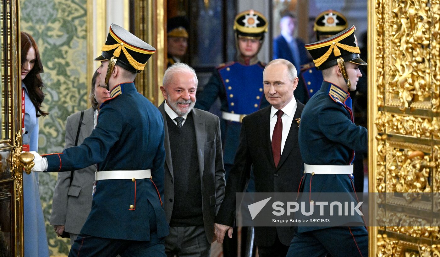 President of Russia Vladimir Putin's meeting with President of Brazil Luis Inacio Lula da Silva