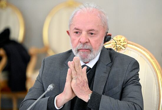 President of Brazil Luis Inacio Lula da Silva during his meeting with President of Russia Vladimir Putin. Location: Russia, Moscow. Author: Sergey Bobylev/Sputnik. President of Russia Vladimir Putin's meeting with President of Brazil Luis Inacio Lula da Silva