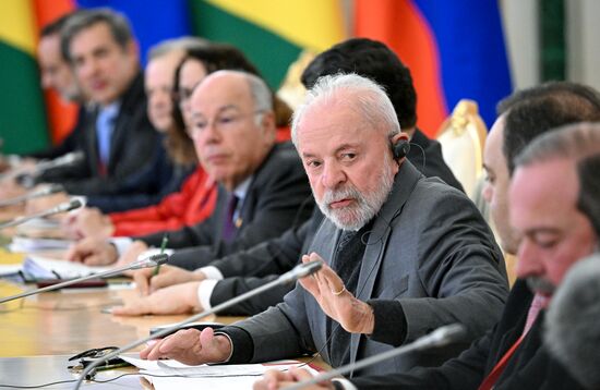 President of Brazil Luis Inacio Lula da Silva during his meeting with President of Russia Vladimir Putin. Location: Russia, Moscow. Author: Sergey Bobylev/Sputnik. President of Russia Vladimir Putin's meeting with President of Brazil Luis Inacio Lula da Silva
