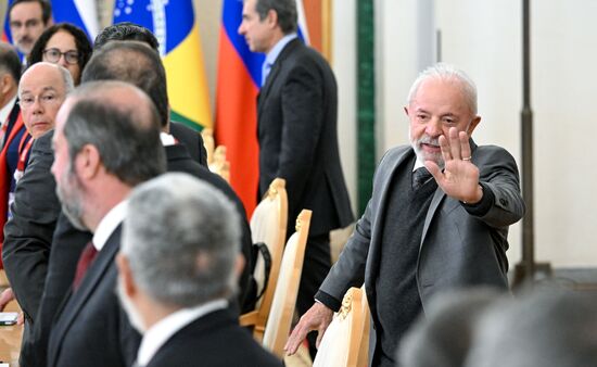 President of Russia Vladimir Putin's meeting with President of Brazil Luis Inacio Lula da Silva