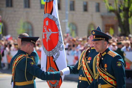 Military parade marking 80th anniversary of Victory in Great Patriotic War in Hero City Volgograd