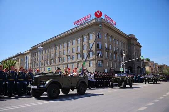 Military parade marking 80th anniversary of Victory in Great Patriotic War in Hero City Volgograd