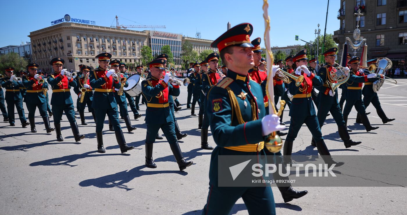Military parade marking 80th anniversary of Victory in Great Patriotic War in Hero City Volgograd