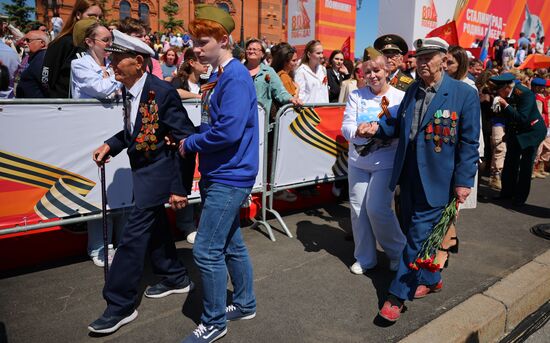 Military parade marking 80th anniversary of Victory in Great Patriotic War in Hero City Volgograd