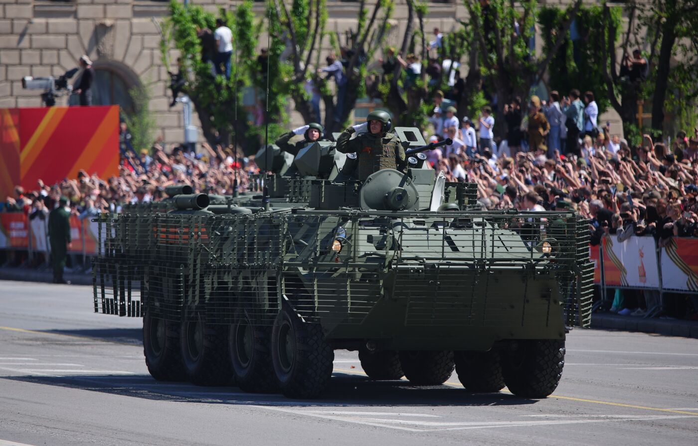 Military parade marking 80th anniversary of Victory in Great Patriotic War in Hero City Volgograd