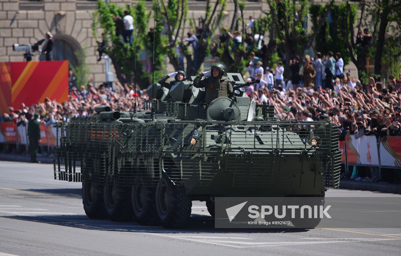 Military parade marking 80th anniversary of Victory in Great Patriotic War in Hero City Volgograd